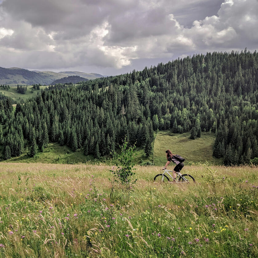 biking